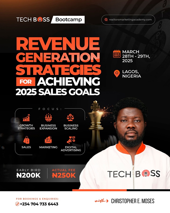 revenue generation training flyer